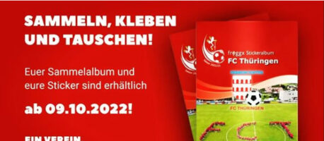 Stickeralbum des Farbencenter FC Thüringen – Sammeln – Kleben – Tauschen