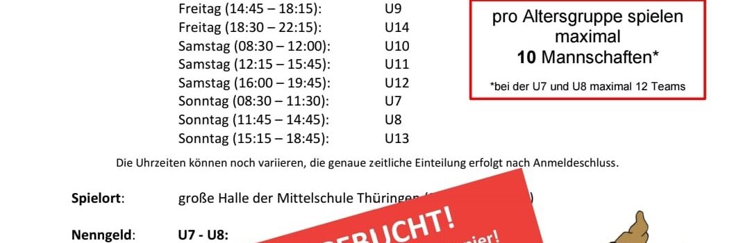 KRAMPUSKICKERTURNIER AUSGEBUCHT!!